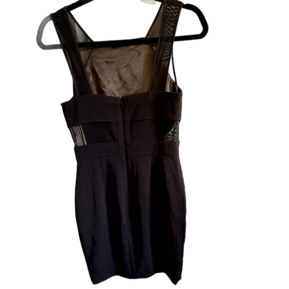 NWT black Jay Godfrey sheath cut out mesh dress  Size 0 - Picture 3 of 5